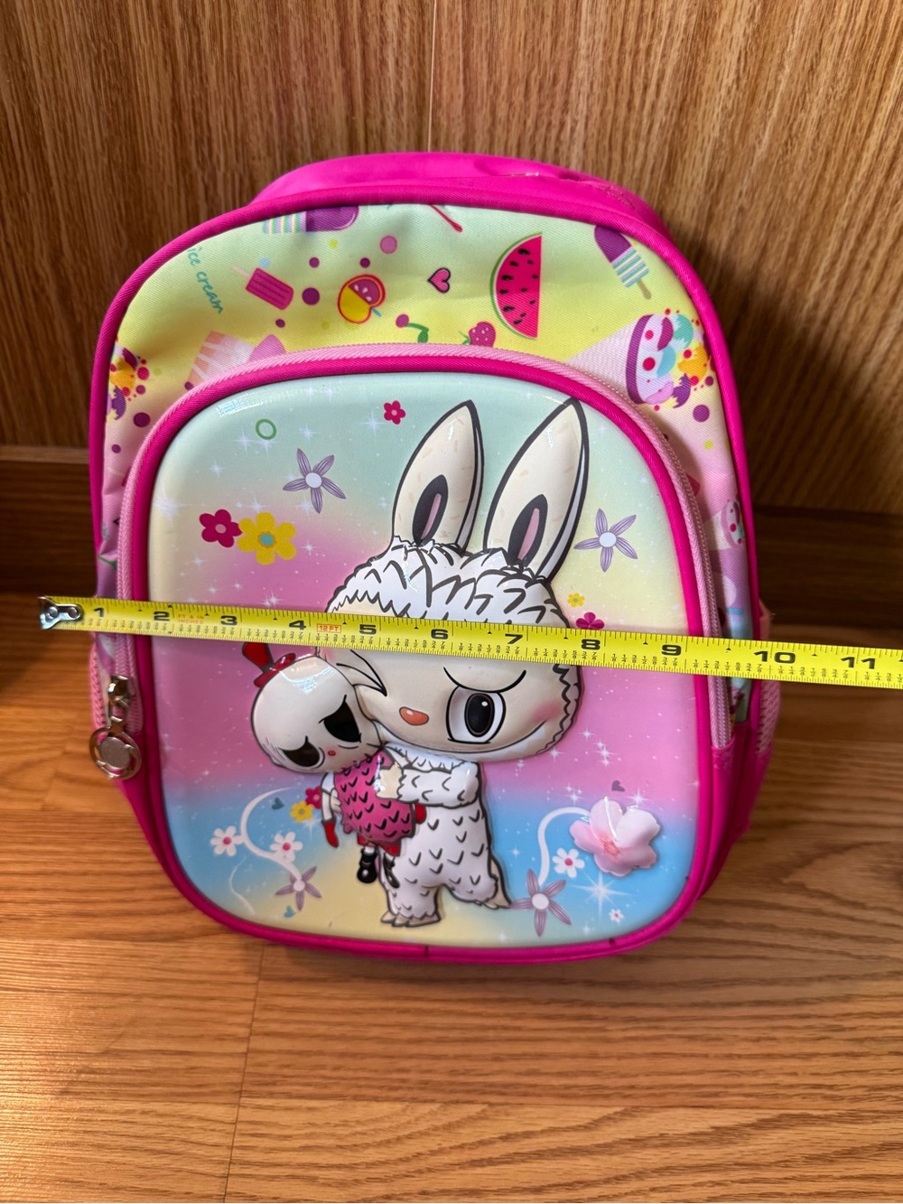 3D-13” Custom Labubu Pink Backpack - Picture 7 of 8